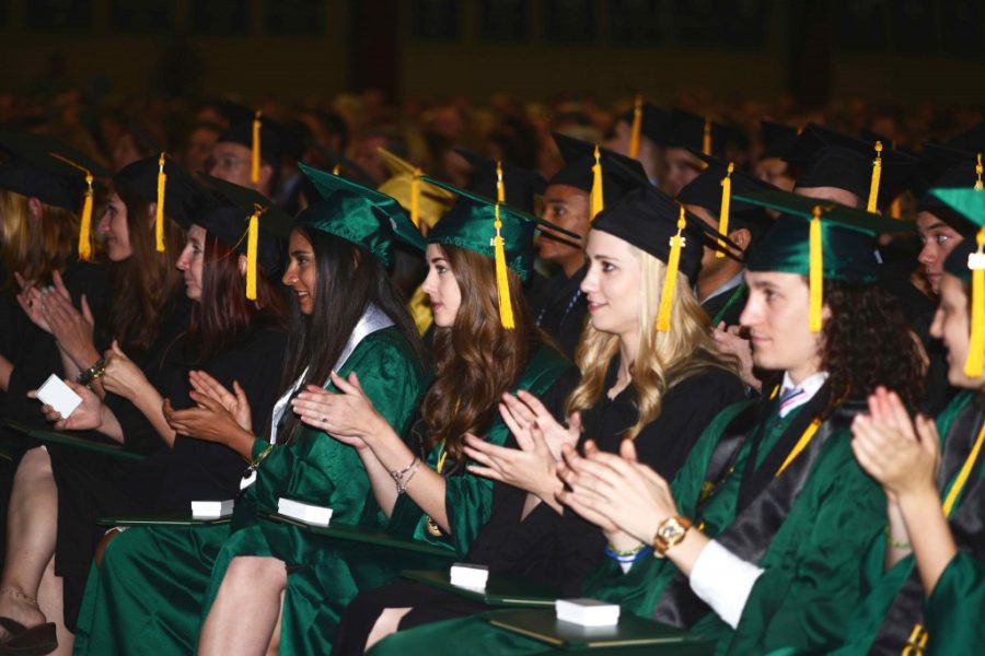 clapping graduates from CSU