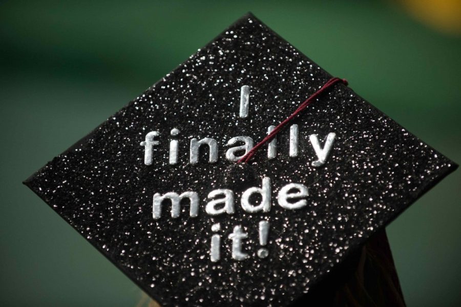 I+finally+made+it%21+written+on+a+CSU+graduation+cap