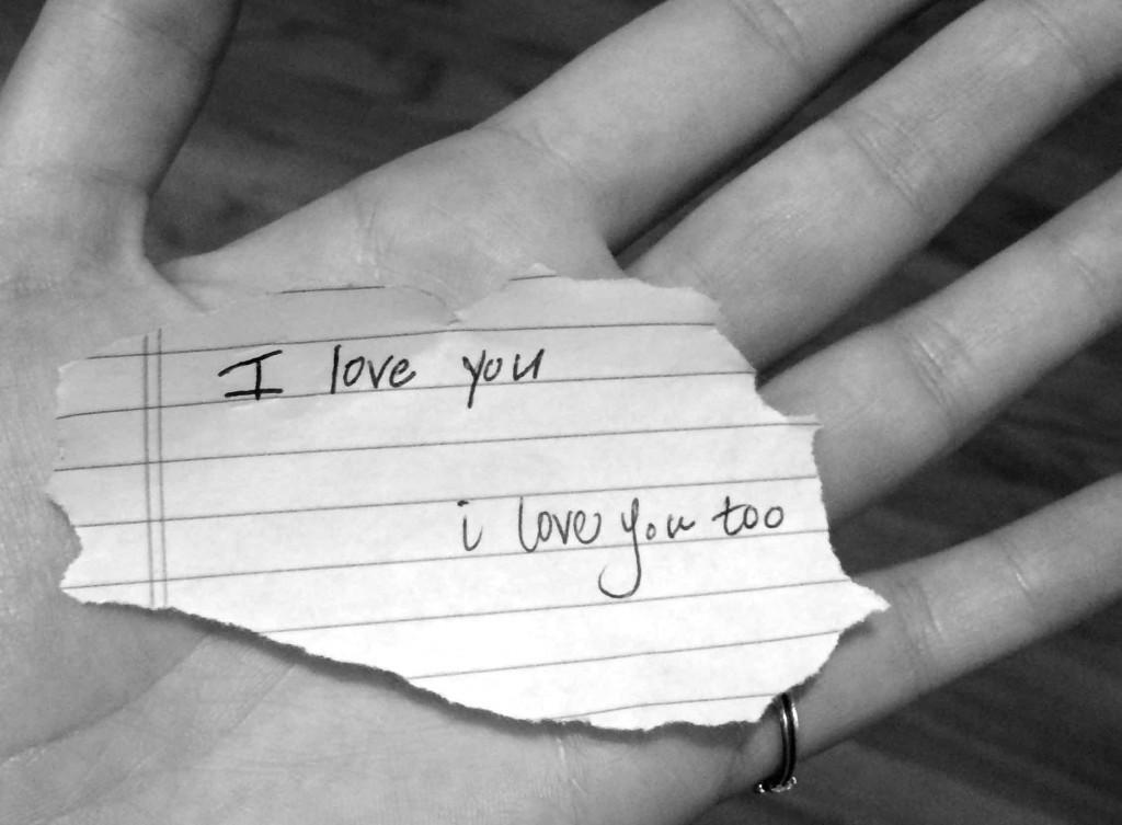 I love you note.