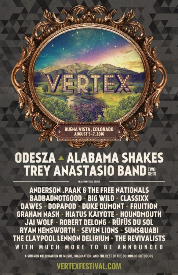 Vertex festival promotional poster