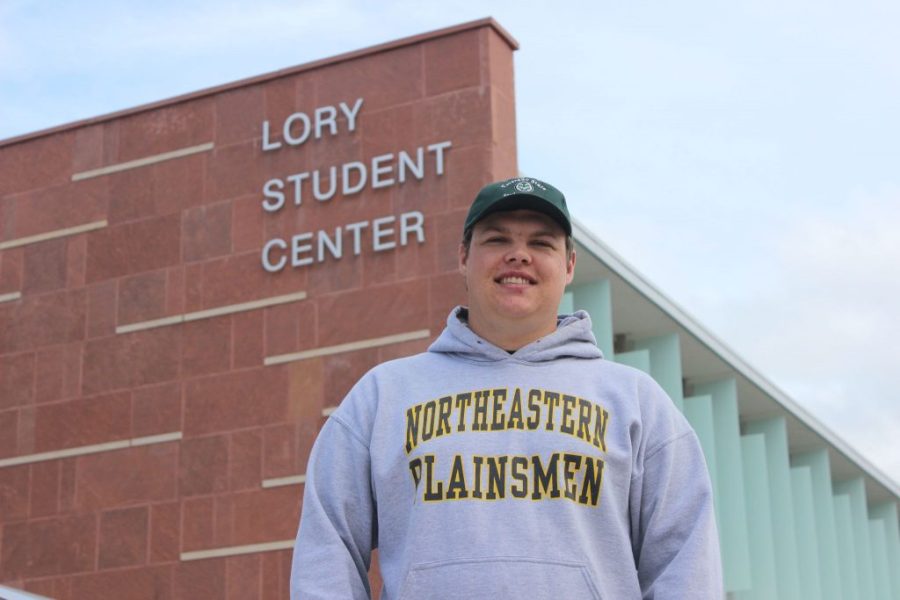 Tyler Haus is a transfer student from Northeaster Junior College. (Photo by Jenna Fischer)