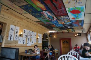 the Alley Cat Cafe interior