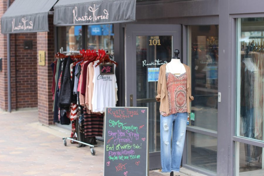 external of Rustic Threads clothing store