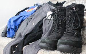 extra boots, leggings and shirts