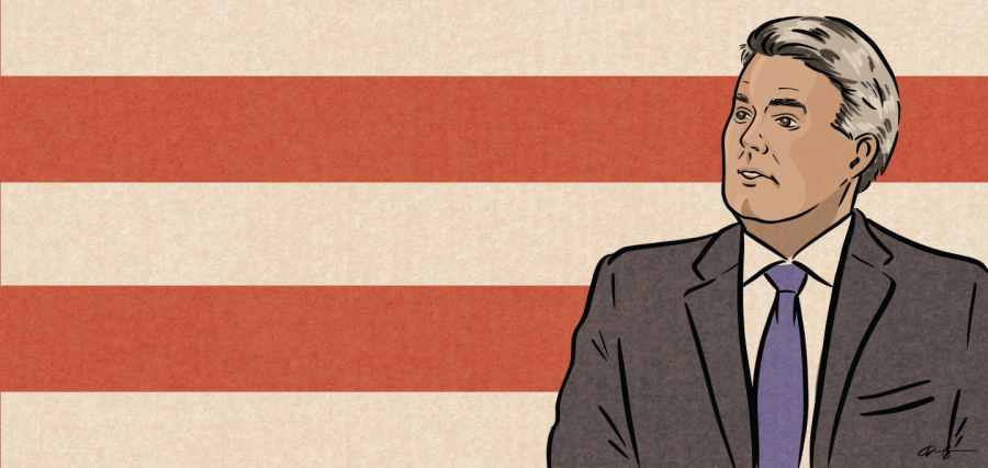 Illustration+of+Cory+Gardner+on+background+of+red+and+white+stripes