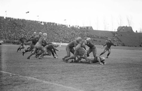 Colorado State University football plays against University of Colorado at Folsom Field Boulder in archival image