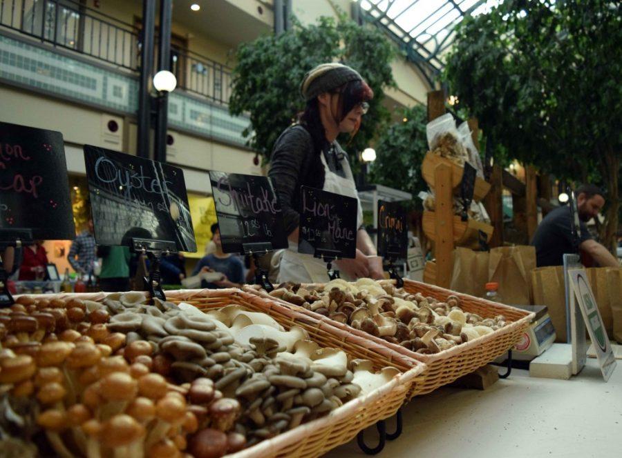 Hazel Dell Mushrooms display