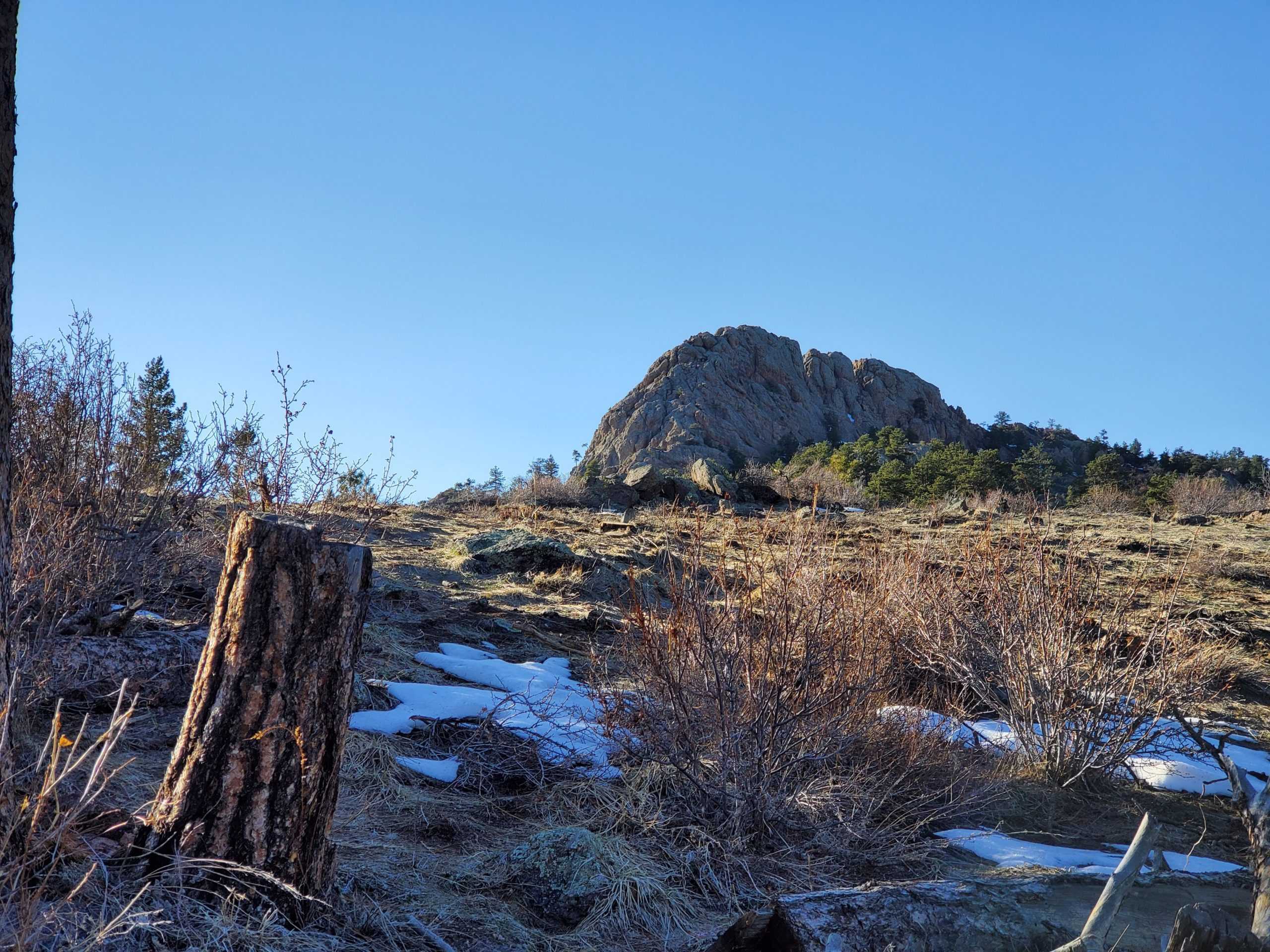 Horsetooth Rock's west face