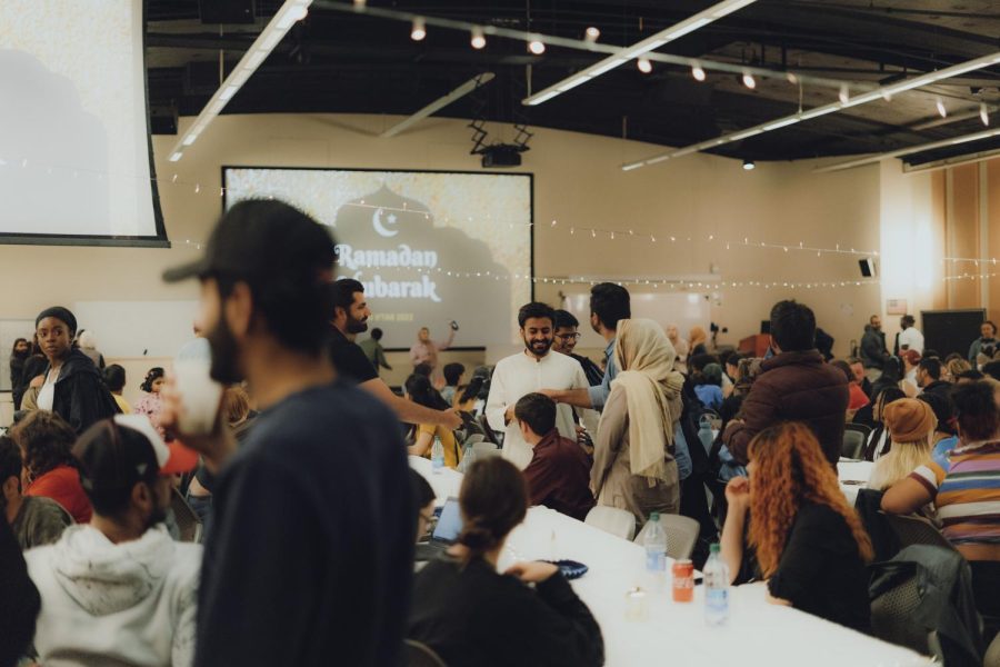 Students from the Muslim Student Association organized a Ramadan Iftar event, supported by the Asian Pacific American Cultural Center (APACC), Black / African American Cultural Center (B/AACC), and Islamic Center of Fort Collins. (Skyler Pradhan | College Avenue Magazine)
