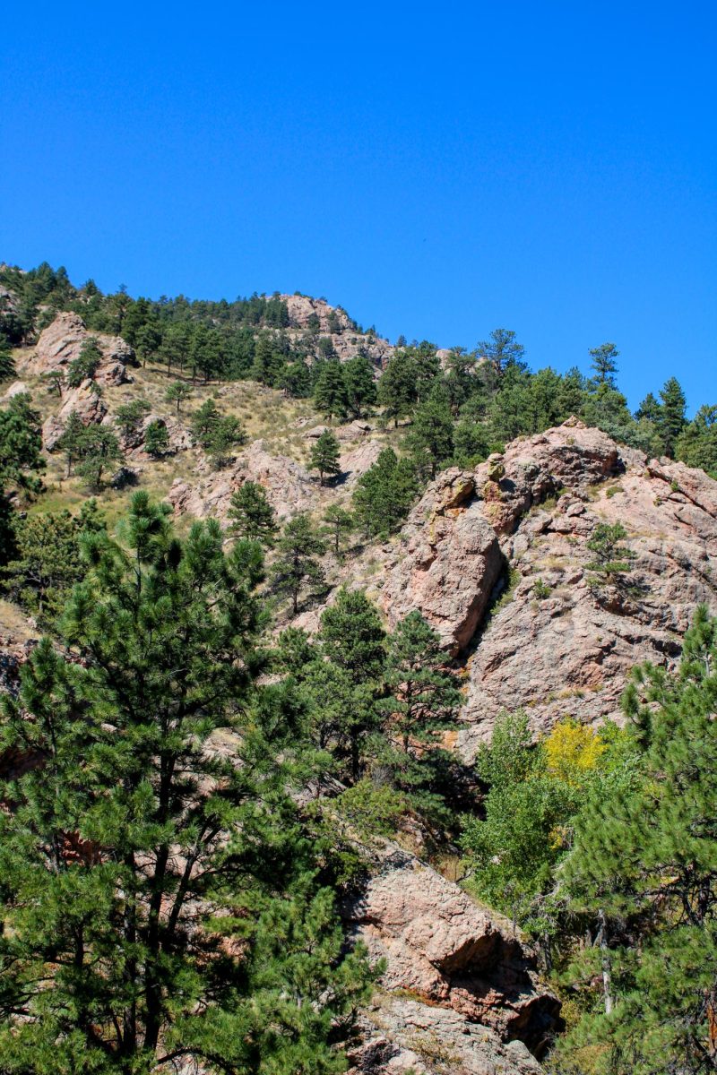 The view of the mountains above Horsetooth Falls Sept. 25, 2021.
