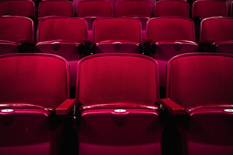 Free cinema seats image, public domain design CC0 photo.