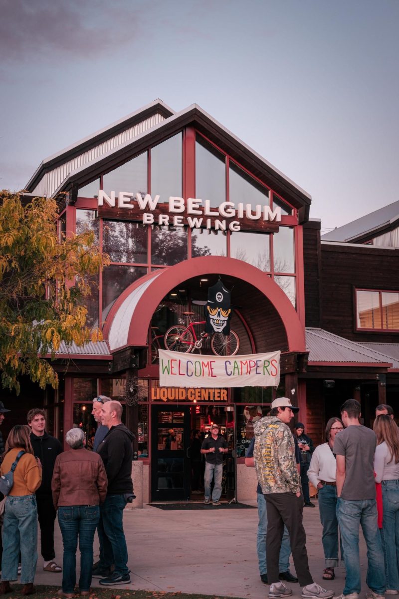 Entrance of "New Belgium Brewing Company." Fort Collins, Colorado, 10/17/25.