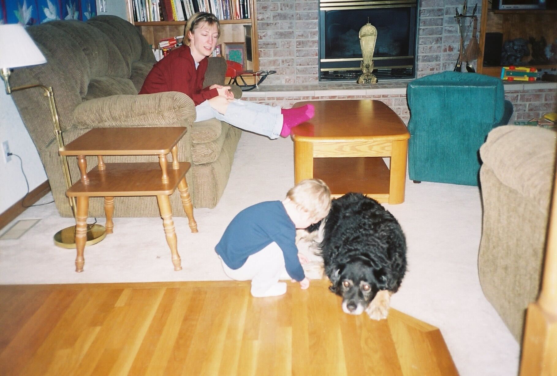 Rascal and Gideon on floor. Photo Courtesy of Deb and Mike Gallagher.