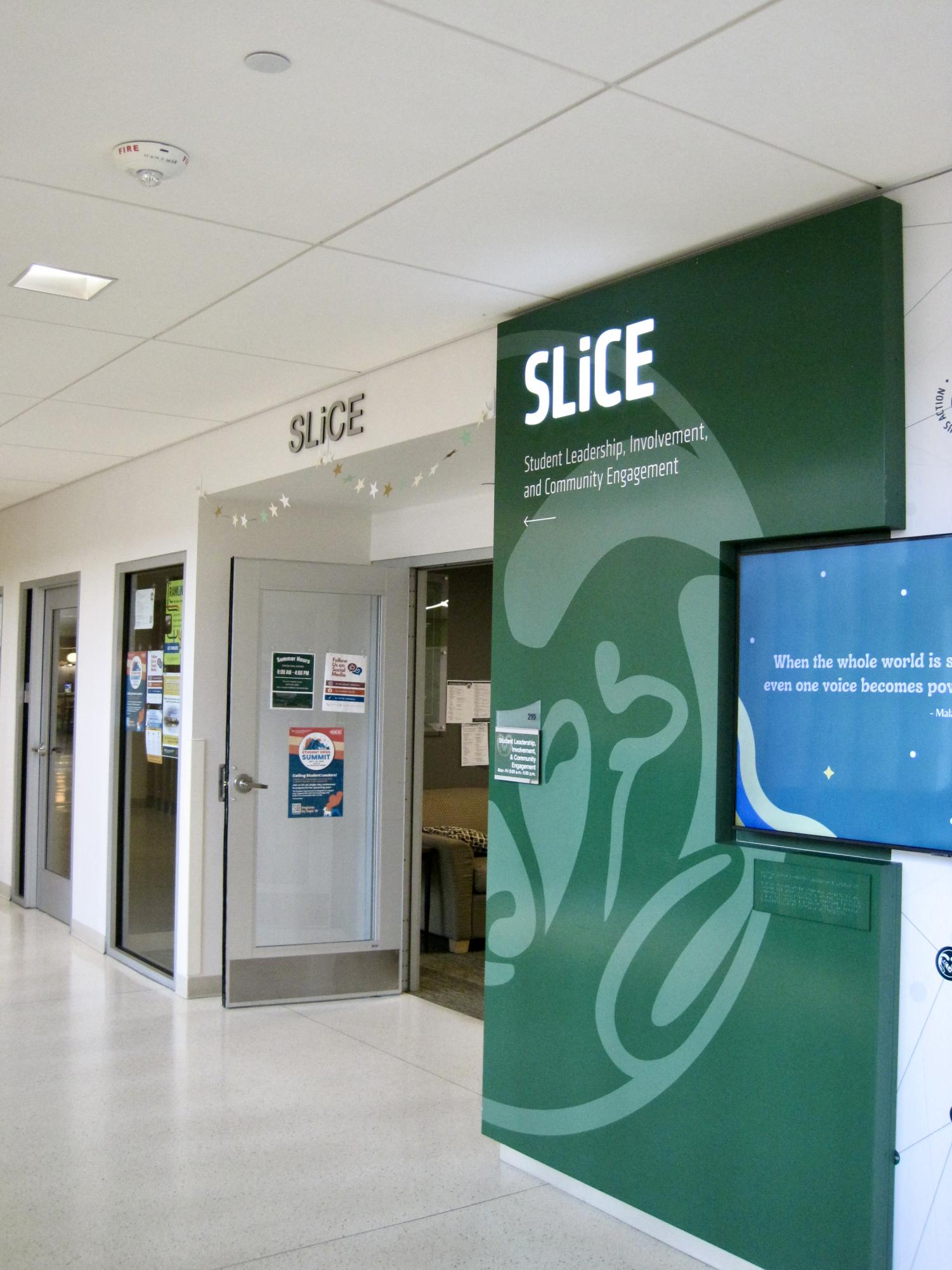 The SLiCE office is located on the main floor of the Lory Student Center at Colorado State University, Fort Collins, Colo., Aug. 11.